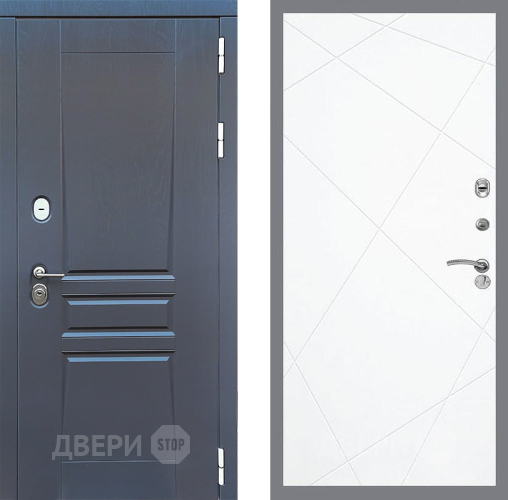 Входная металлическая Дверь Стоп ПЛАТИНУМ ФЛ-291 Силк Сноу в Лобне