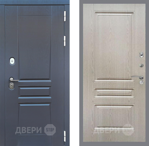 Входная металлическая Дверь Стоп ПЛАТИНУМ ФЛ-243 Беленый дуб в Лобне
