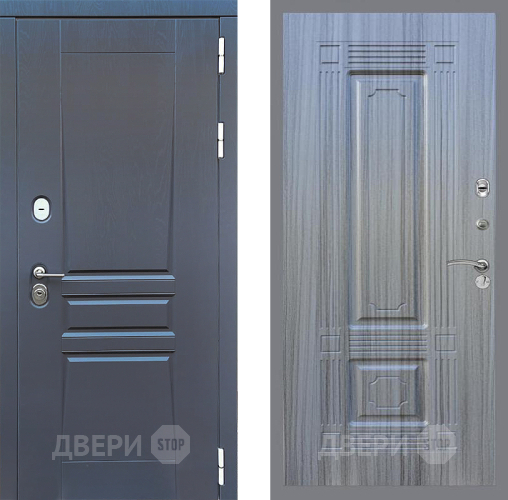 Входная металлическая Дверь Стоп ПЛАТИНУМ ФЛ-2 Сандал грей в Лобне