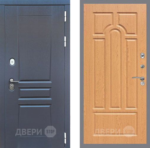 Входная металлическая Дверь Стоп ПЛАТИНУМ ФЛ-58 Дуб в Лобне