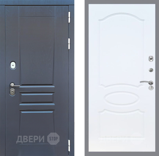 Входная металлическая Дверь Стоп ПЛАТИНУМ ФЛ-128 Белый ясень в Лобне