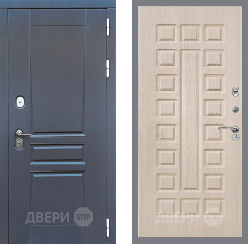 Входная металлическая Дверь Стоп ПЛАТИНУМ ФЛ-183 Беленый дуб в Лобне