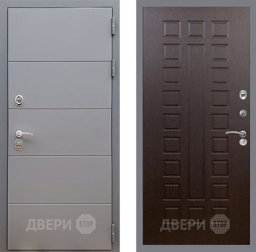 Входная металлическая Дверь Стоп АРТ ГРАФИТ ФЛ-183 Венге в Лобне