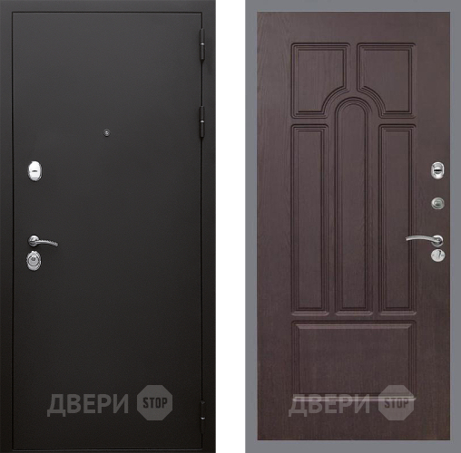Входная металлическая Дверь Стоп КЛАССИК Шагрень ФЛ-58 Венге в Лобне
