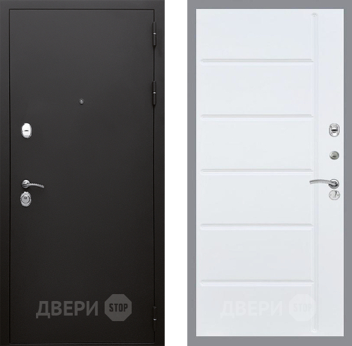 Входная металлическая Дверь Стоп КЛАССИК Шагрень ФЛ-102 Белый ясень в Лобне
