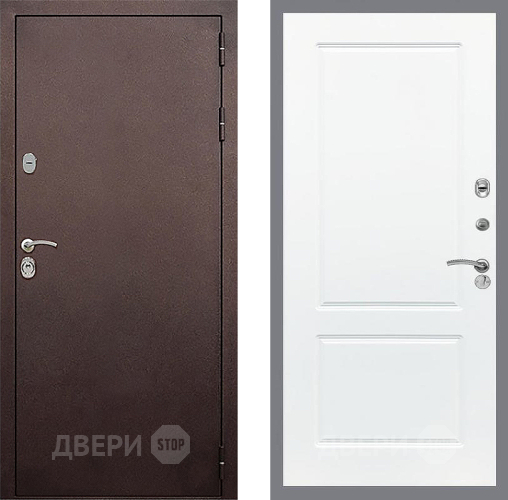 Дверь Стоп КЛАССИК Медь ФЛ-117 Силк Сноу в Лобне