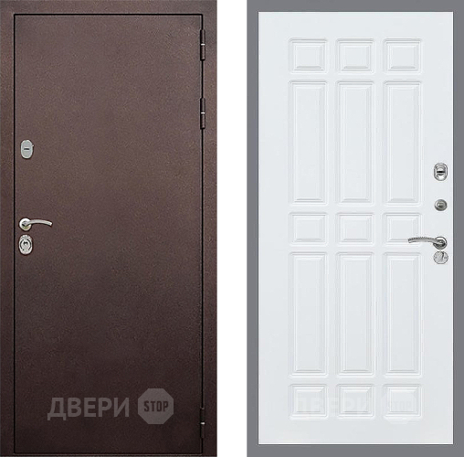 Входная металлическая Дверь Стоп КЛАССИК Медь ФЛ-33 Силк Сноу в Лобне