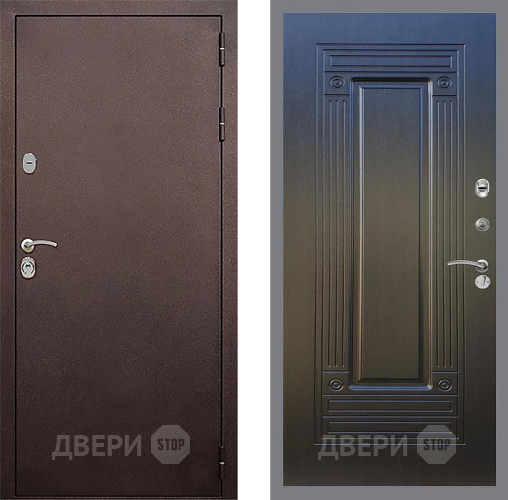 Входная металлическая Дверь Стоп КЛАССИК Медь ФЛ-4 Венге в Лобне