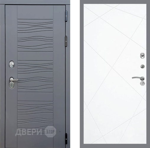 Входная металлическая Дверь Стоп СКАНДИ ФЛ-291 Силк Сноу в Лобне