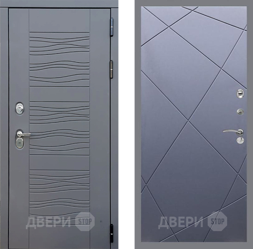 Входная металлическая Дверь Стоп СКАНДИ ФЛ-291 Силк титан в Лобне