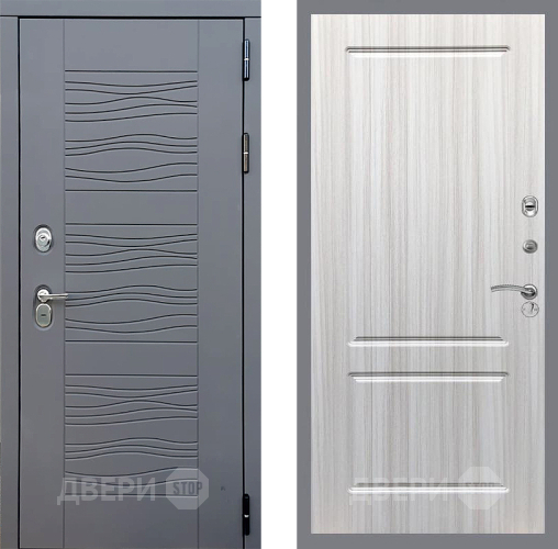 Входная металлическая Дверь Стоп СКАНДИ ФЛ-117 Сандал белый в Лобне