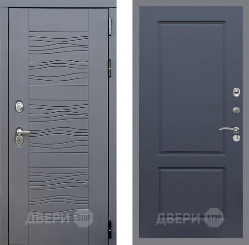 Входная металлическая Дверь Стоп СКАНДИ ФЛ-117 Силк титан в Лобне
