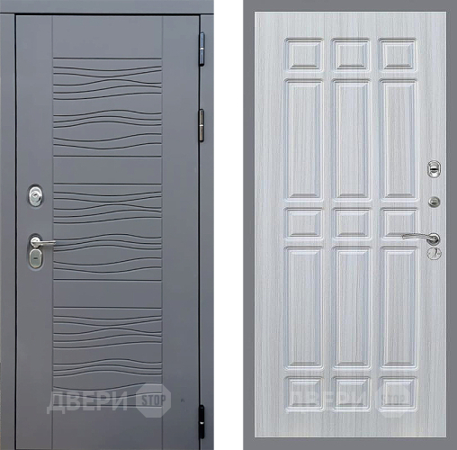 Входная металлическая Дверь Стоп СКАНДИ ФЛ-33 Сандал белый в Лобне
