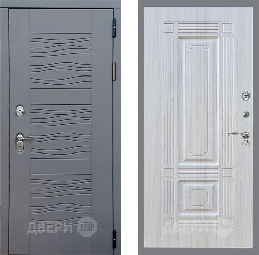 Входная металлическая Дверь Стоп СКАНДИ ФЛ-2 Сандал белый в Лобне