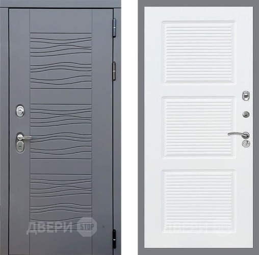 Входная металлическая Дверь Стоп СКАНДИ ФЛ-1 Силк Сноу в Лобне