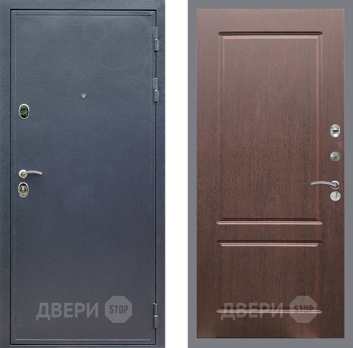 Входная металлическая Дверь Стоп СИЛЬВЕР ФЛ-117 Орех премиум в Лобне