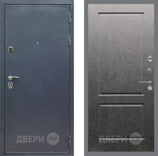 Входная металлическая Дверь Стоп СИЛЬВЕР ФЛ-117 Штукатурка графит в Лобне