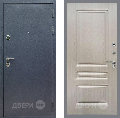 Входная металлическая Дверь Стоп СИЛЬВЕР ФЛ-243 Беленый дуб в Лобне