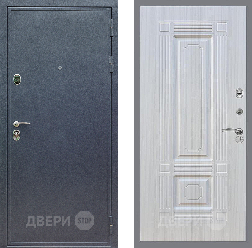 Входная металлическая Дверь Стоп СИЛЬВЕР ФЛ-2 Сандал белый в Лобне