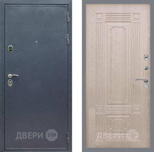 Входная металлическая Дверь Стоп СИЛЬВЕР ФЛ-2 Беленый дуб в Лобне
