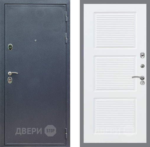 Входная металлическая Дверь Стоп СИЛЬВЕР ФЛ-1 Силк Сноу в Лобне