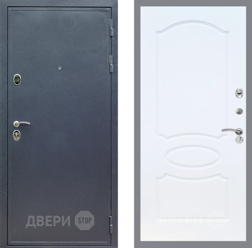 Дверь Стоп СИЛЬВЕР ФЛ-128 Белый ясень в Лобне
