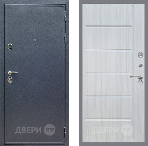 Входная металлическая Дверь Стоп СИЛЬВЕР ФЛ-102 Сандал белый в Лобне