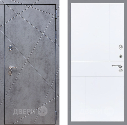 Входная металлическая Дверь Стоп Лучи ФЛ-290 Силк Сноу в Лобне