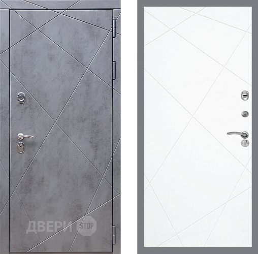 Входная металлическая Дверь Стоп Лучи ФЛ-291 Силк Сноу в Лобне