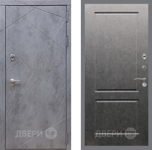 Входная металлическая Дверь Стоп Лучи ФЛ-117 Штукатурка графит в Лобне