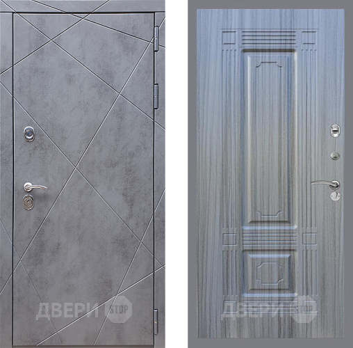 Входная металлическая Дверь Стоп Лучи ФЛ-2 Сандал грей в Лобне