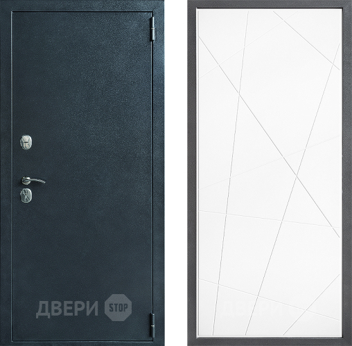 Входная металлическая Дверь Дверной континент ДК-70 Дизайн ФЛ-655 Белый софт в Лобне