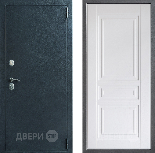Входная металлическая Дверь Дверной континент ДК-70 Дизайн ФЛ-243 Альберо Браш серебро в Лобне