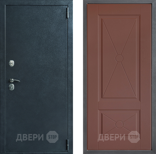 Входная металлическая Дверь Дверной континент ДК-70 Дизайн ФЛ-617 Ясень шоколадный в Лобне