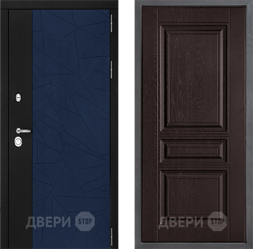 Входная металлическая Дверь Дверной континент ДК-9 ФЛ-243 Дуб шоколадный в Лобне
