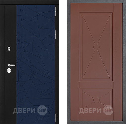 Входная металлическая Дверь Дверной континент ДК-9 ФЛ-617 Ясень шоколадный в Лобне