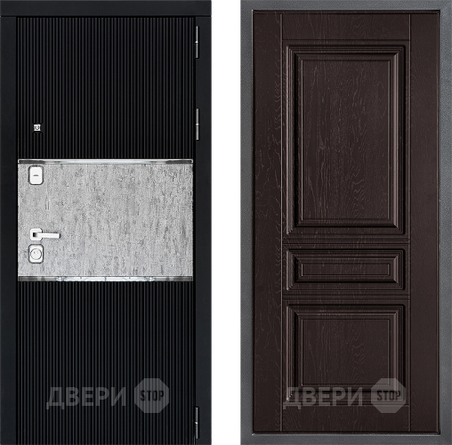 Входная металлическая Дверь Дверной континент ДК-13 ФЛ-243 Дуб шоколадный в Лобне
