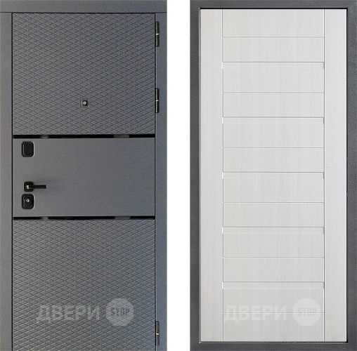 Входная металлическая Дверь Дверной континент Диамант Дизайн ФЛ-70 Лиственница белая в Лобне
