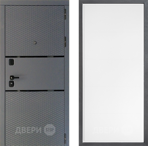 Входная металлическая Дверь Дверной континент Диамант Дизайн ФЛ-649 Белый софт в Лобне