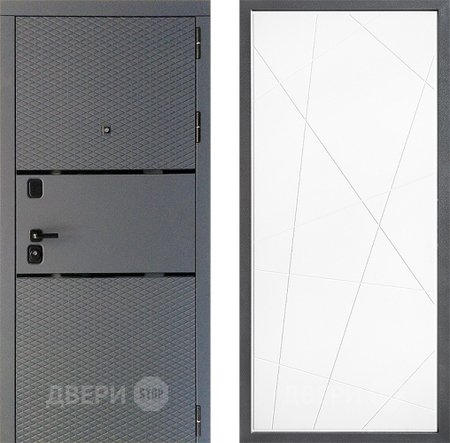 Дверь Дверной континент Диамант Дизайн ФЛ-655 Белый софт в Лобне