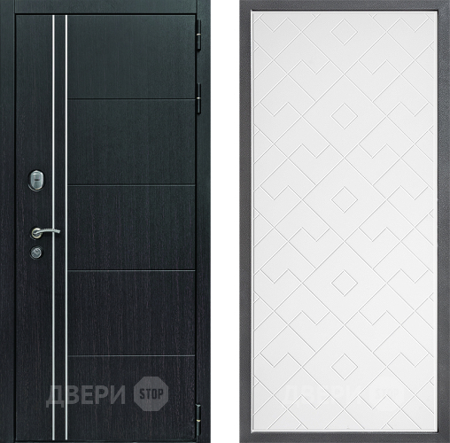 Входная металлическая Дверь Дверной континент Теплолюкс Дизайн ФЛ-Тиффани Белый софт в Лобне