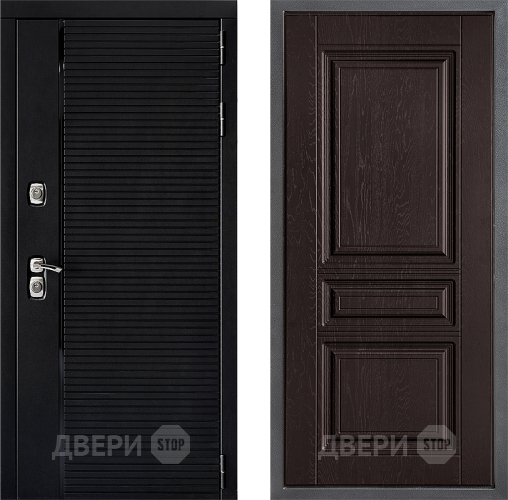 Входная металлическая Дверь Дверной континент ДК-1 ФЛ-243 Дуб шоколадный в Лобне