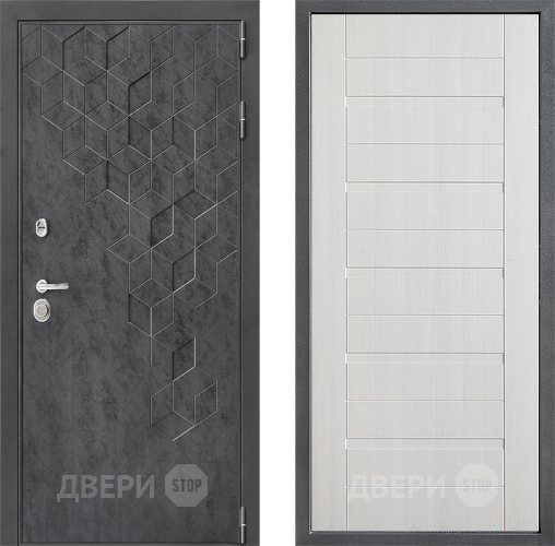 Входная металлическая Дверь Дверной континент ДК-3/713 ФЛ-70 Лиственница белая в Лобне