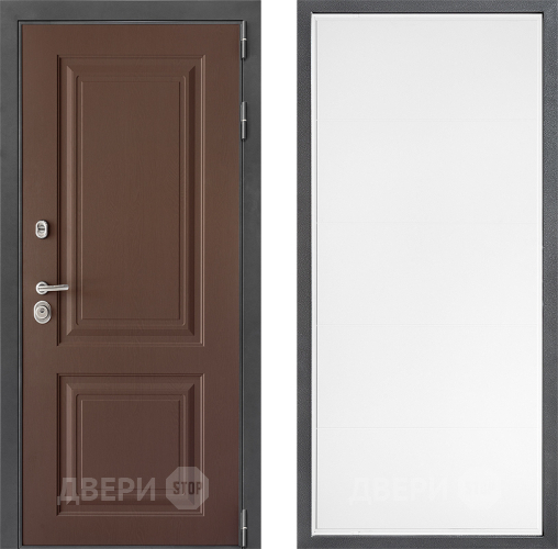 Входная металлическая Дверь Дверной континент ДК-3/729 ФЛ-649 Белый софт в Лобне
