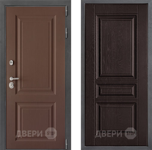 Входная металлическая Дверь Дверной континент ДК-3/729 ФЛ-243 Дуб шоколадный в Лобне
