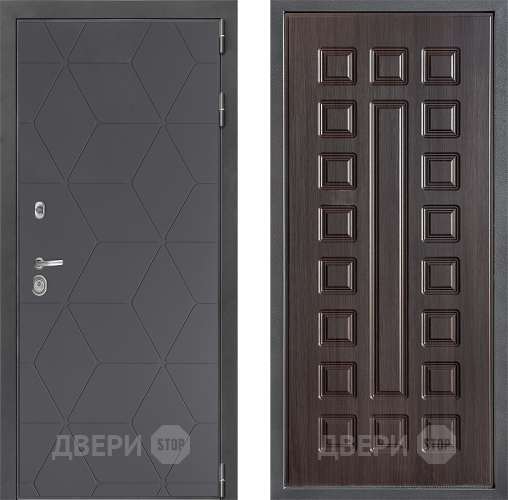 Входная металлическая Дверь Дверной континент ДК-3/744 ФЛ-183 Венге в Лобне