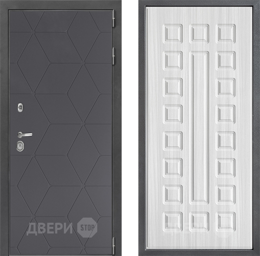 Входная металлическая Дверь Дверной континент ДК-3/744 ФЛ-183 Сандал белый в Лобне