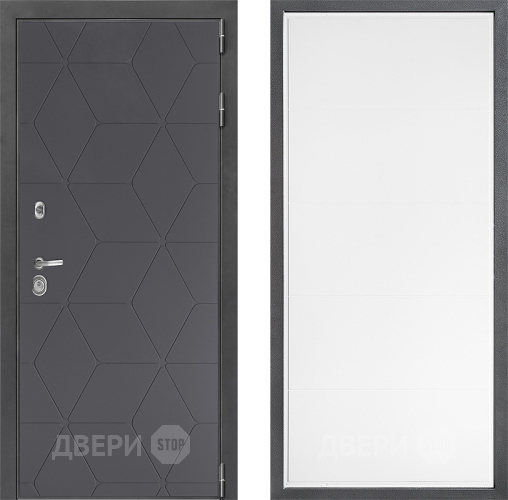 Входная металлическая Дверь Дверной континент ДК-3/744 ФЛ-649 Белый софт в Лобне