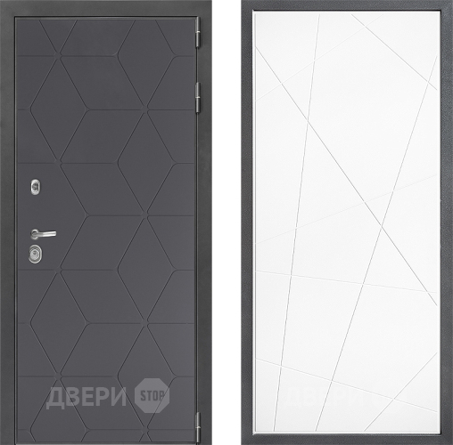 Входная металлическая Дверь Дверной континент ДК-3/744 ФЛ-655 Белый софт в Лобне