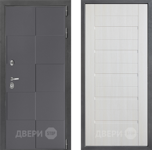 Входная металлическая Дверь Дверной континент ДК-3/606 ФЛ-70 Лиственница белая в Лобне